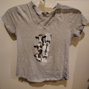 Heritage Gray Cowgirl Graphic Tee